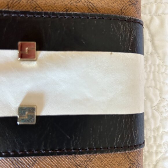 Vintage L.A.M.B. Gwen Stefani Carlisle Lipstick Convertible Clutch Leather/PVC - Picture 15 of 16